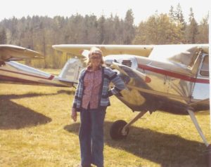 barb-with-her-cessna-140